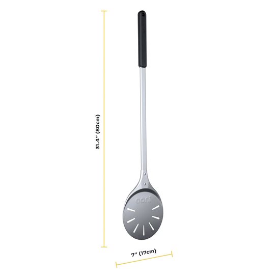 Paleta rotunda pentru pizza, aluminiu, 17 cm - Ooni