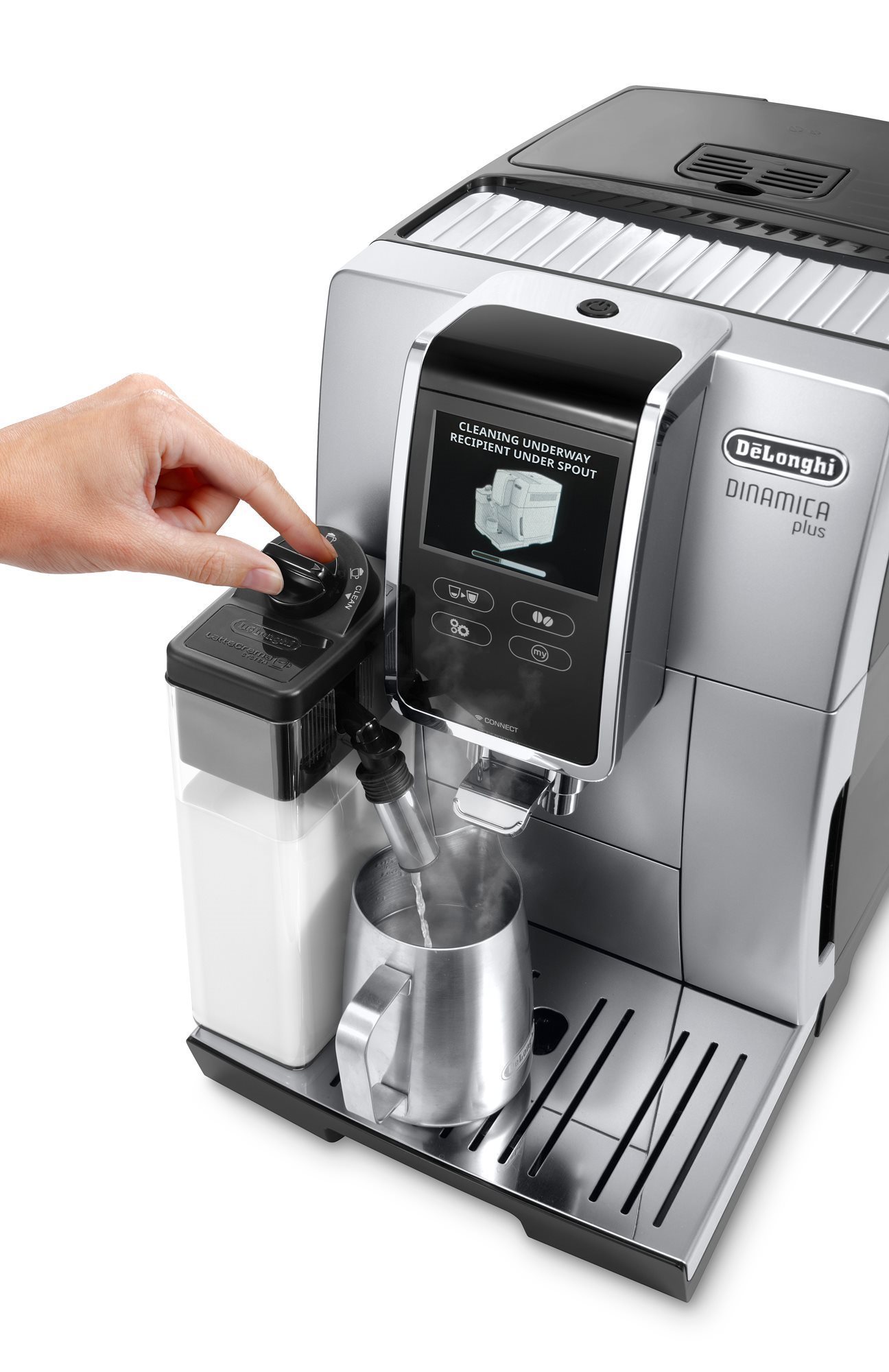 Set 5 Filtre apa pentru aparatul de cafea & Decalcifiant 1 L & Perie, Delonghi  Dinamica Magnifica 