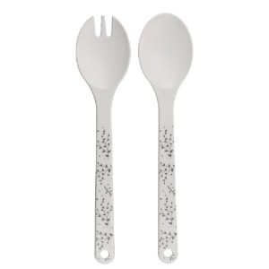 Set 2 ustensile salata, plastic reciclat - Natural elements