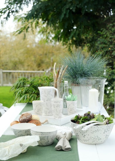 Bol salata, plastic reciclat, 25 cm - Natural elements
