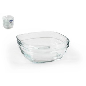 Bol patrat, sticla, 11x11cm/300ml, "Lys" - Duralex
