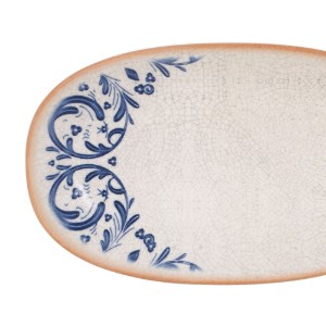 Platou oval gourmet, portelan, 24x14 cm, "Laudum" - Bonna