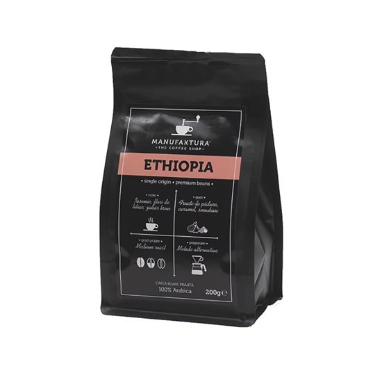 Cafea boabe "Ethiopia", 200 g - Manufaktura