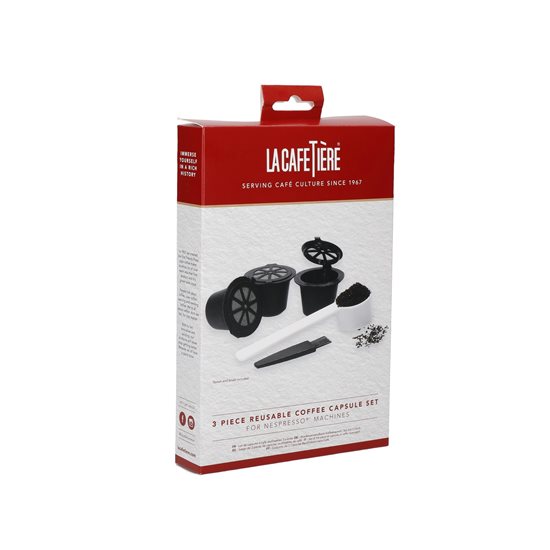 Set 3 capsule reutilizabile pentru aparatul Nespresso - La Cafetiere