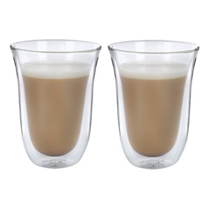 Set 2 pahare latte, cu perete dublu, 300ml - La Cafetiere
