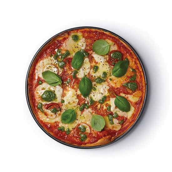 Tava pizza, perforata, 33 cm, otel - Kitchen Craft