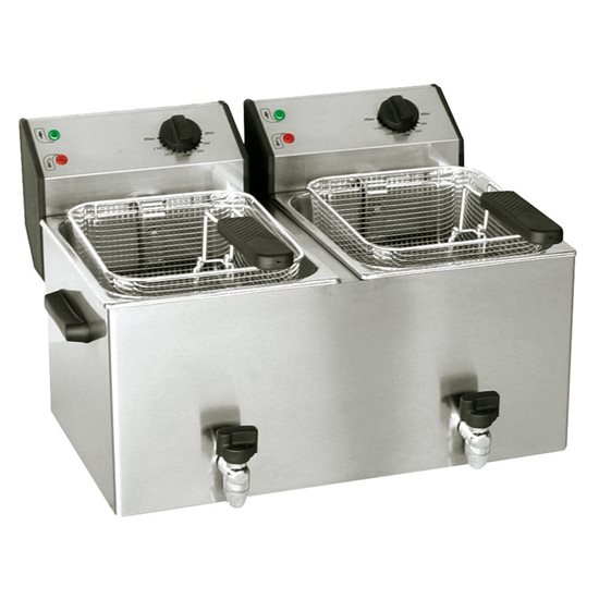 Friteuza cu 2 compartimente FD 80 DR, 16L, 2 x 3400W - Roller Grill