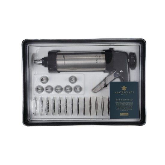 Set decorare prajituri, 22 piese, inox - MasterClass