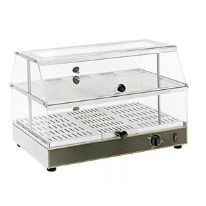 Vitrina de prezentare cu incalzire WD 200, 2 niveluri, 650W - Roller Grill