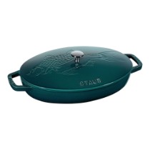 Vas oval pentru cuptor, fonta, 33cm/2,8L, "La Mer" - Staub