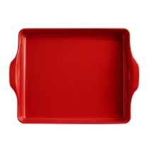 Tava Focaccia, ceramica, 40x31,5cm, Burgundy - Emile Henry