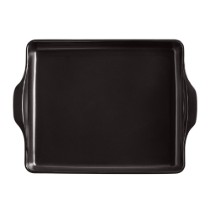Tava Focaccia, ceramica, 40x31,5cm, Charcoal - Emile Henry