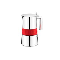 Cafetiera inox, 200ml, "Elegance", Rosu - BRA