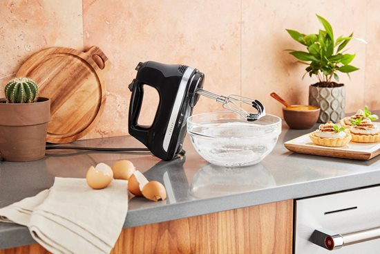 Mixer de mana cu 6 viteze, 60W, Onyx Black - KitchenAid