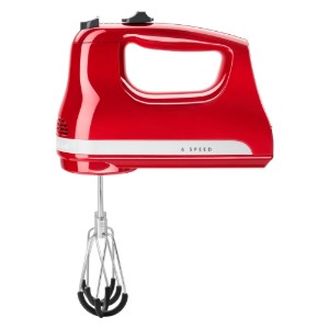 Mixer de mana cu 6 viteze, 60W, Empire Red - KitchenAid