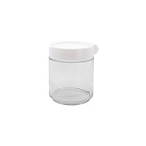 Caserola rotunda, sticla, 400ml, Alb - Glasslock