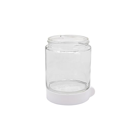 Caserola rotunda, sticla, 400ml, Alb - Glasslock