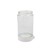 Caserola rotunda, sticla, 600ml, Alb - Glasslock