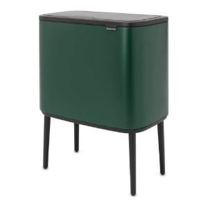 Cos de gunoi "Bo  Touch", inox, 11+23L, Pine Green - Brabantia