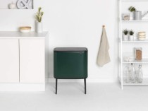 Cos de gunoi "Bo  Touch", inox, 11+23L, Pine Green - Brabantia