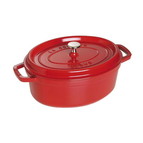 Oala Cocotte ovala, fonta, 29cm/4,2L, Cherry - Staub