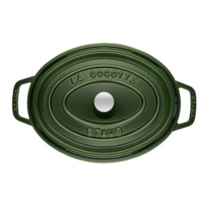 Oala Cocotte ovala, fonta, 31cm/5,5L, Basil - Staub