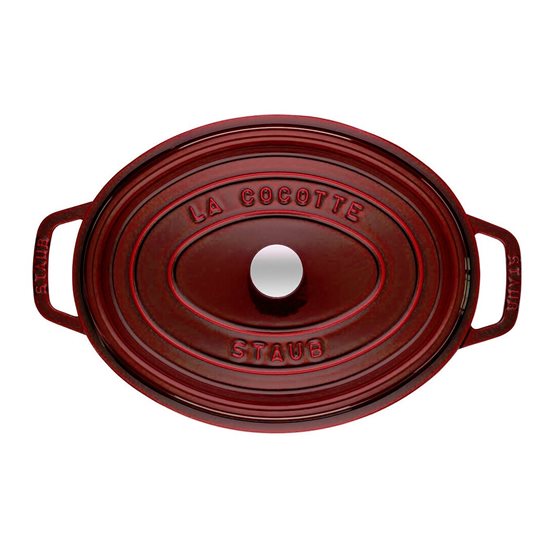 Oala Cocotte ovala, fonta, 31cm/5,5L, Grenadine - Staub