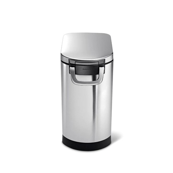 Cos pentru hrana animale, inox, 30 L, Brushed - simplehuman