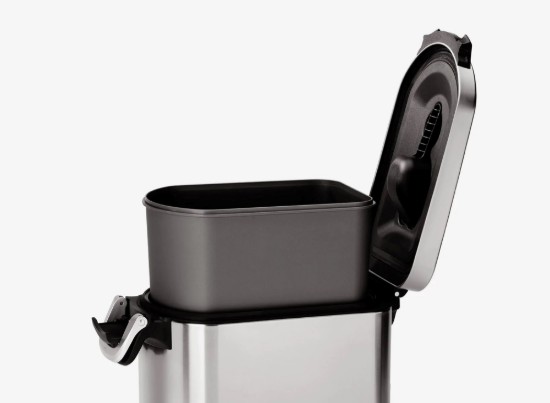 Cos pentru hrana animale, inox, 30 L, Brushed - simplehuman