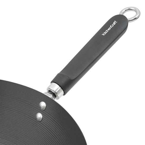 Tigaie wok, otel-carbon, 30 cm - Kitchen Craft