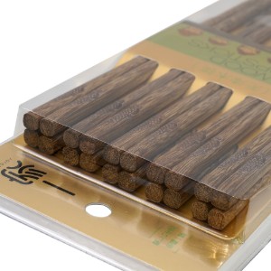Set betisoare chinezesti, 10 perechi, lemn wenge - Yesjoy