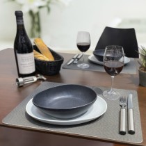 Suport farfurii (napron), 43 x 30 cm, Taupe, "Terra" - Saleen