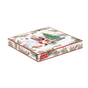 Platou forma inima, portelan, 20x19cm, "JOYFUL SANTA" - Nuova R2S