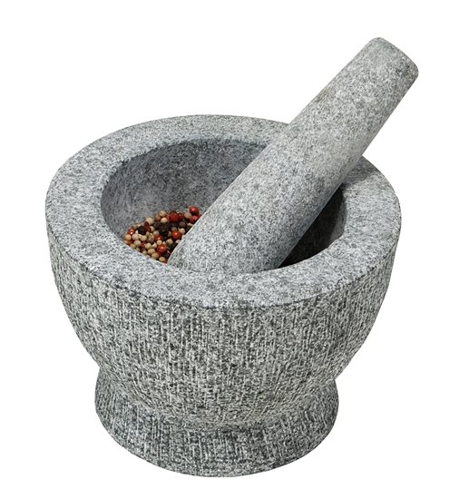 Mojar cu pistil, 18 cm, granit - Kesper
