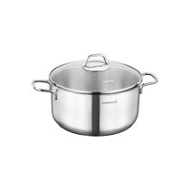 Cratita inox, cu capac, 16cm/1,8L, "Perla"- Korkmaz