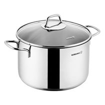 Cratita inox, cu capac, 24cm/7,8L, "Perla" - Korkmaz