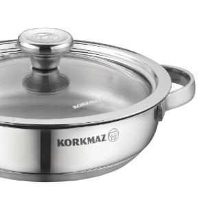 Cratita inox, cu capac, 14cm/0,5L, "Minika" - Korkmaz