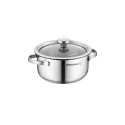 Cratita inox, cu capac, 14cm/1L, 