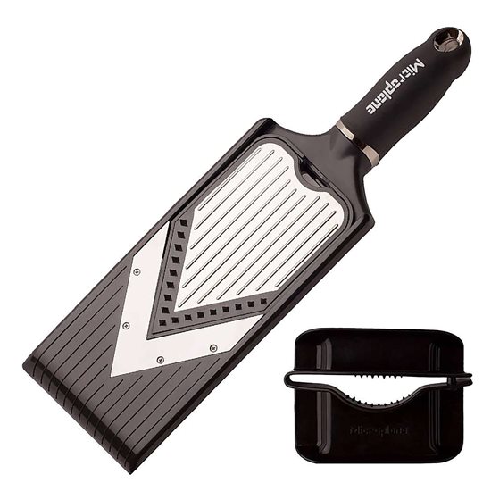 Feliator cu lama in V si accesoriu Julienne, 36 cm - Microplane