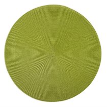 Suport farfurii (napron) rotund, 38x38 cm, vinil, Verde, "Circle" - Saleen