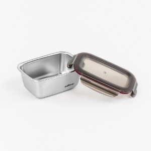 Caserola dreptunghiulara, inox, 500ml, "Flora" - Cuitisan