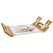 Set servire branzeturi 5 piese, 44x28cm, "Les Fromages" - Nuova R2S