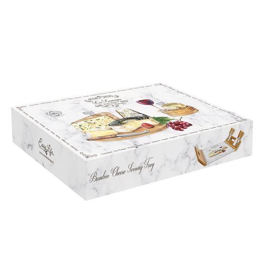 Set servire branzeturi 5 piese, 44x28cm, "Les Fromages" - Nuova R2S