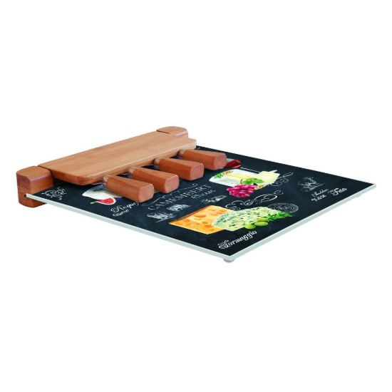 Set servire branzeturi 6 piese, 30x25 cm, "World of Cheese" - Easy Life