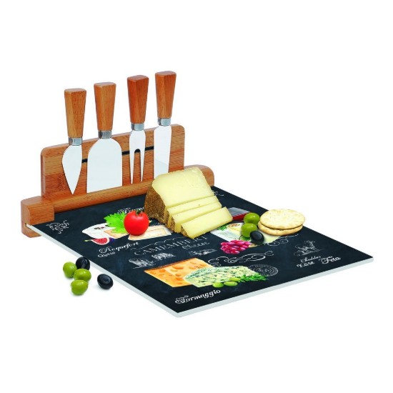 Set servire branzeturi 6 piese, 30x25 cm, "World of Cheese" - Easy Life