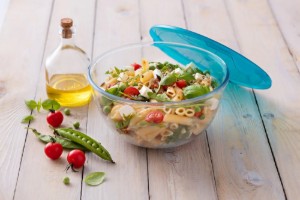 Bol cu capac, din sticla termorezistenta, 16cm/1L, "Prep&Store" - Pyrex