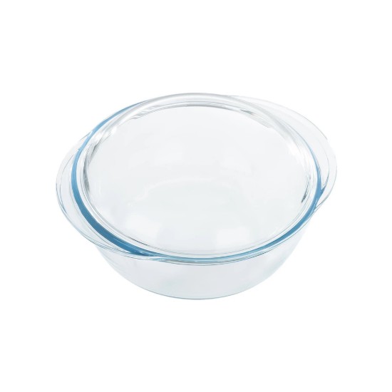 Set 3 caserole rotunde, cu capac, din sticla termorezistenta - PYREX