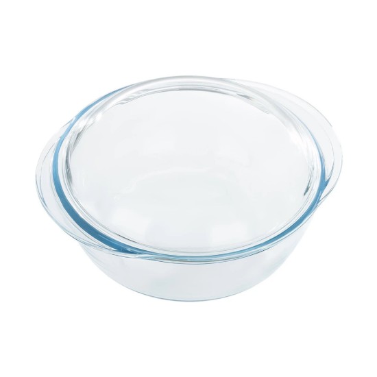 Set 3 caserole rotunde, cu capac, din sticla termorezistenta - PYREX