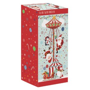 Set servire ceai, portelan, "SANTA'S CAROUSEL" - Nuova R2S