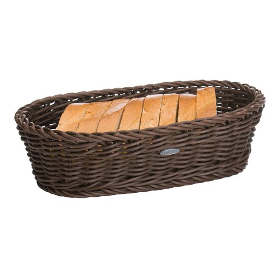 Cos oval pentru paine, 28 x 16 cm, Maro - Saleen